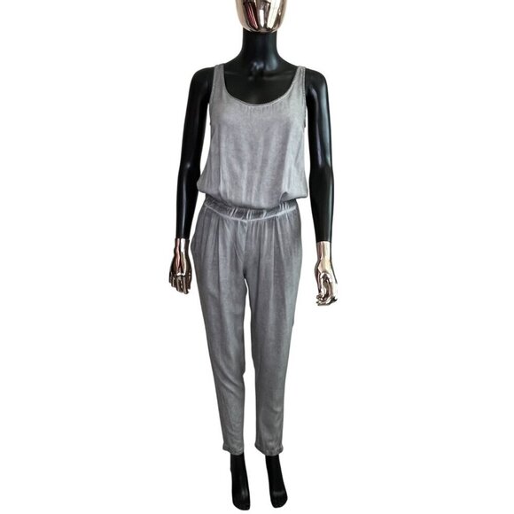 Anthropologie Cloth & Stone Gray Washed Sleeveless Tank Jumpsuit Size XS - Picture 2 of 11